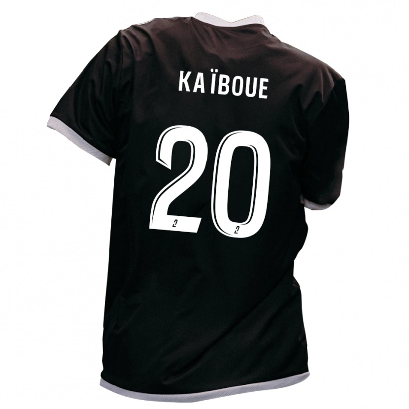 Danxen Women Kylian Kaïboue #20 Black Gold Away Jersey 2025/26 T-Shirt