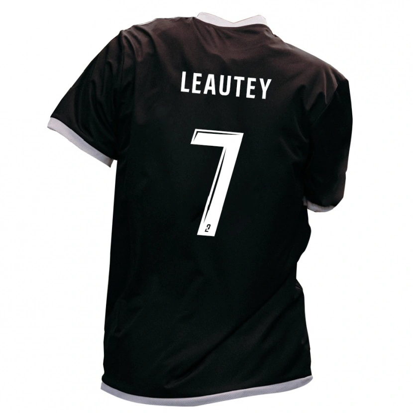 Danxen Women Antoine Leautey #7 Black Gold Away Jersey 2025/26 T-Shirt