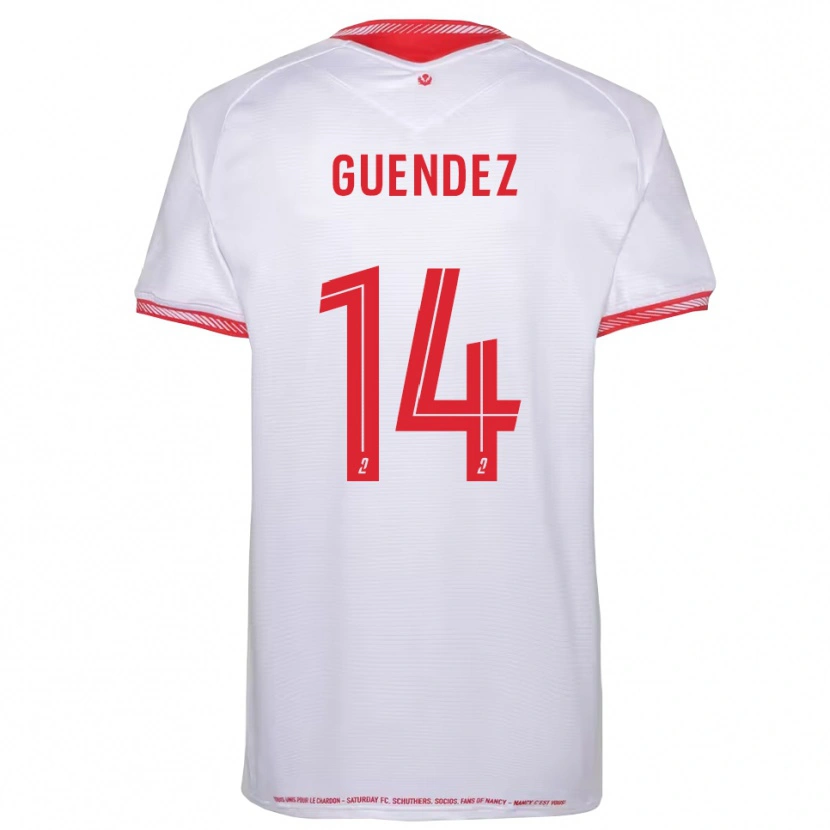 Danxen Women Mattheo Guendez #14 Black Red Away Jersey 2025/26 T-Shirt