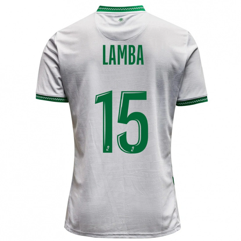 Danxen Women Chico Lamba #15 White Green Away Jersey 2025/26 T-Shirt