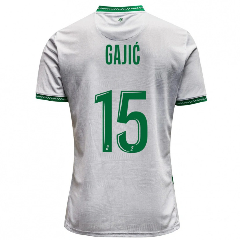 Danxen Women Aleksandra Gajić #15 White Green Away Jersey 2025/26 T-Shirt