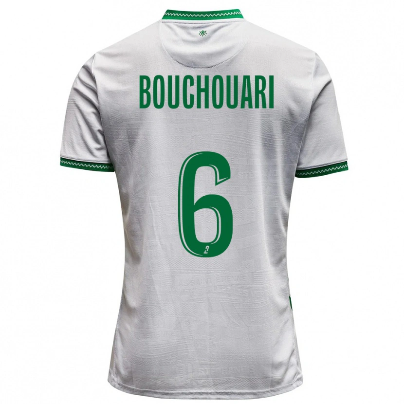 Danxen Women Benjamin Bouchouari #6 White Green Away Jersey 2025/26 T-Shirt