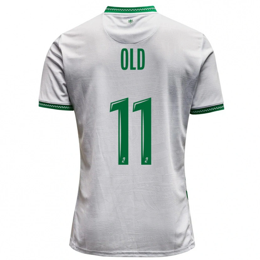 Danxen Women Ben Old #11 White Green Away Jersey 2025/26 T-Shirt