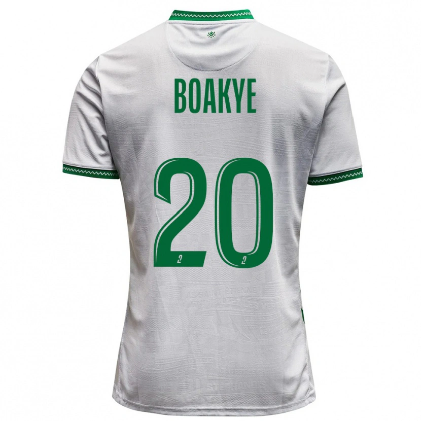 Danxen Women Augustine Boakye #20 White Green Away Jersey 2025/26 T-Shirt