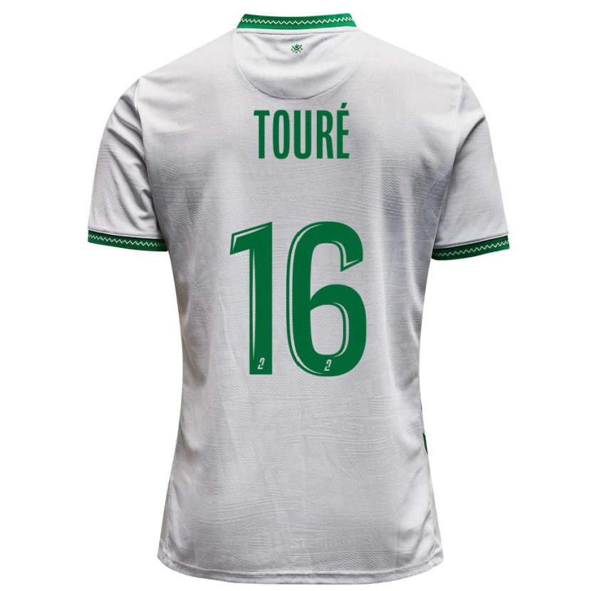 Danxen Women Issiaka Touré #16 White Green Away Jersey 2025/26 T-Shirt