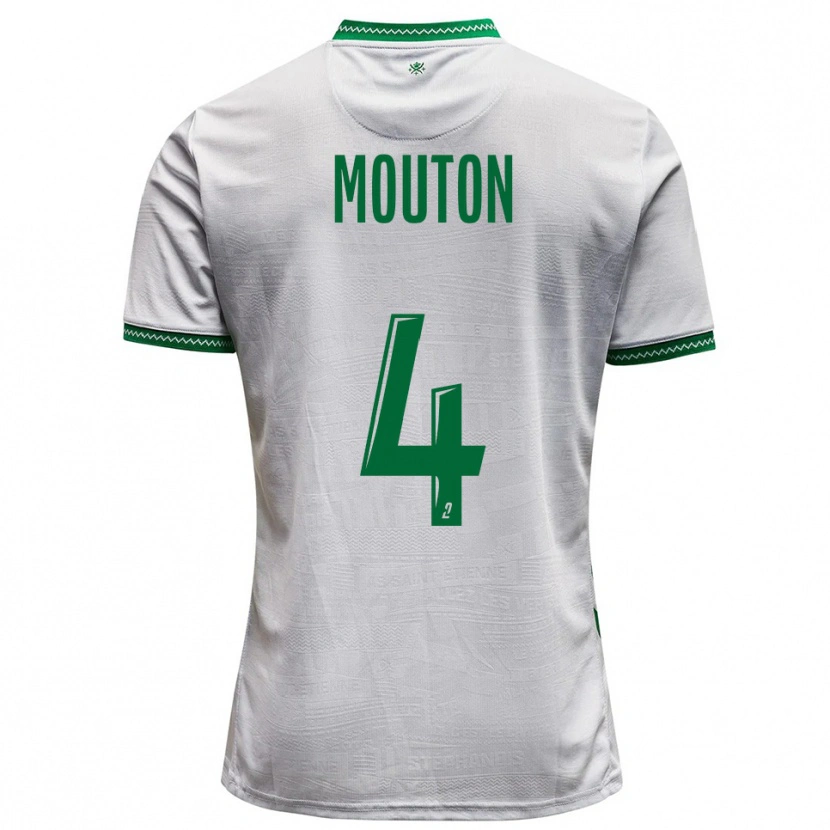 Danxen Women Nathan Mouton #4 White Green Away Jersey 2025/26 T-Shirt
