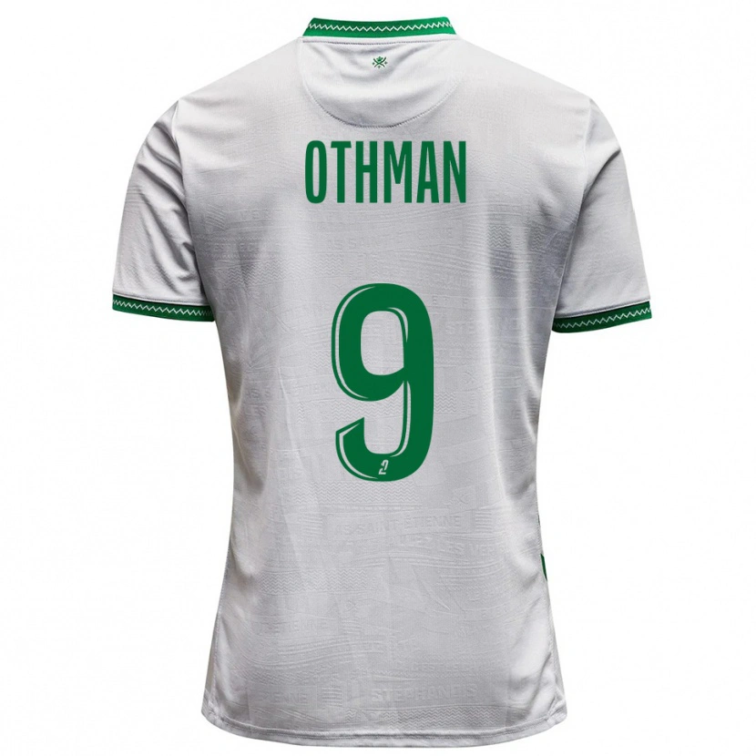 Danxen Women Jibril Othman #9 White Green Away Jersey 2025/26 T-Shirt