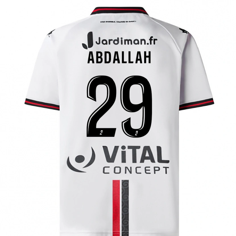 Danxen Women Akim Abdallah #29 White Red Away Jersey 2025/26 T-Shirt