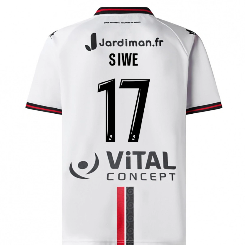 Danxen Women Jacques Siwe #17 White Red Away Jersey 2025/26 T-Shirt