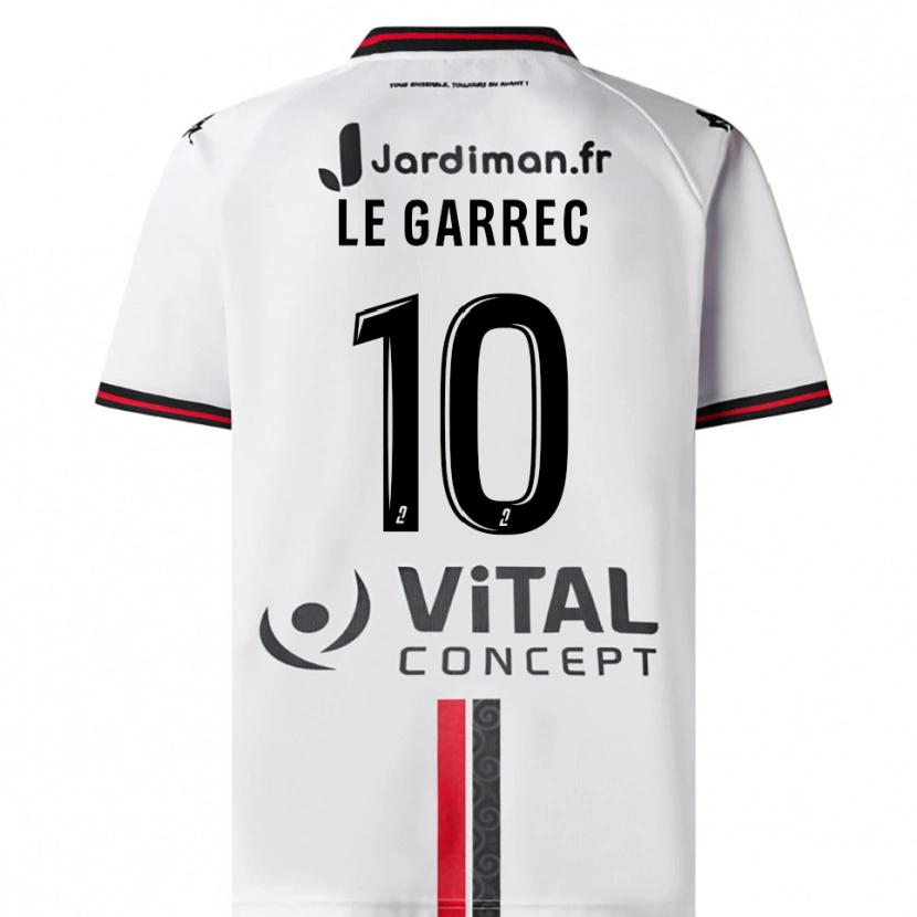 Danxen Women Léa Le Garrec #10 White Red Away Jersey 2025/26 T-Shirt