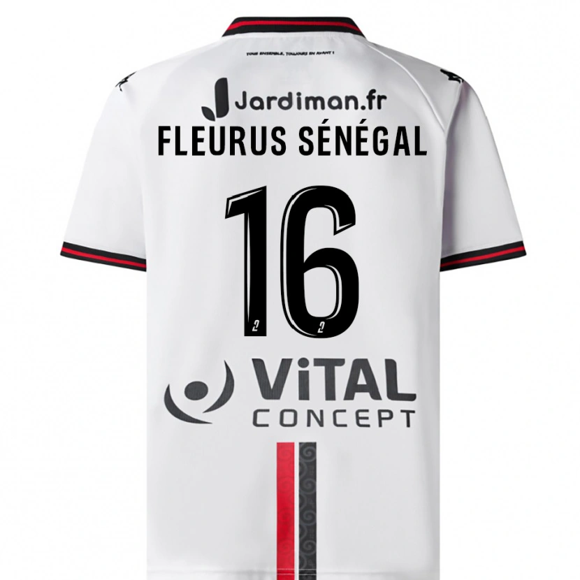 Danxen Women Paul Fleurus Sénégal #16 White Red Away Jersey 2025/26 T-Shirt