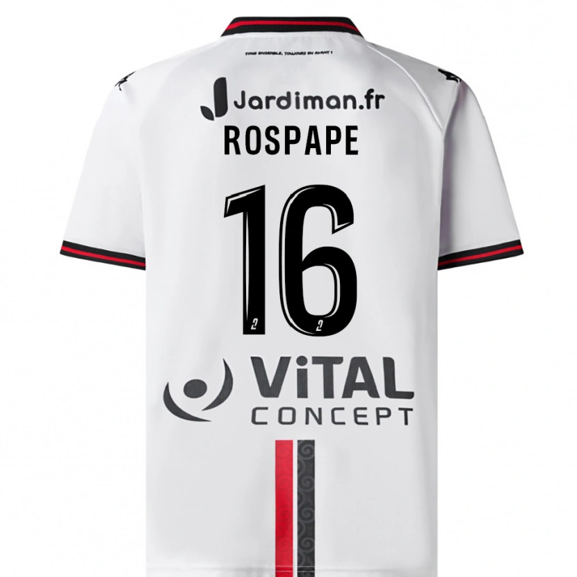 Danxen Women Milo Rospape #16 White Red Away Jersey 2025/26 T-Shirt