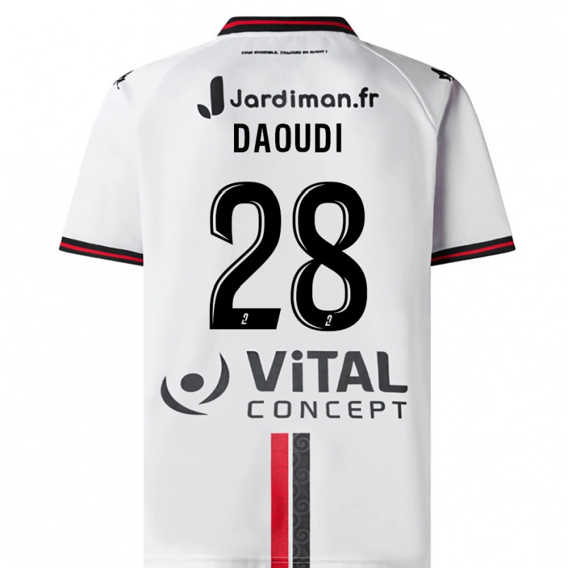 Danxen Women Sana Daoudi #28 White Red Away Jersey 2025/26 T-Shirt