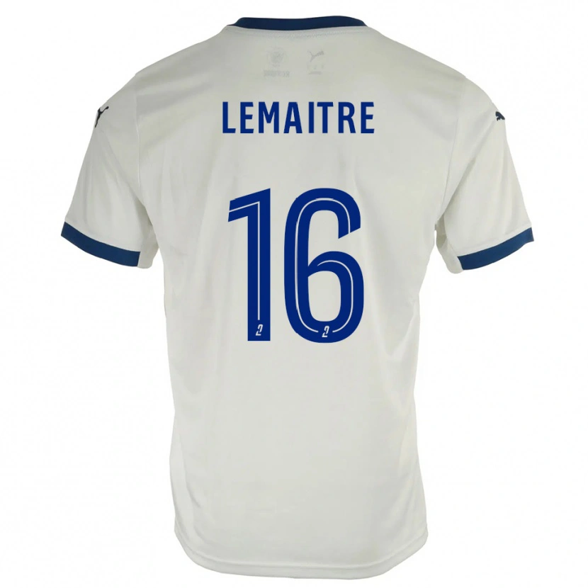 Danxen Women Nicolas Lemaître #16 White Blue Away Jersey 2025/26 T-Shirt
