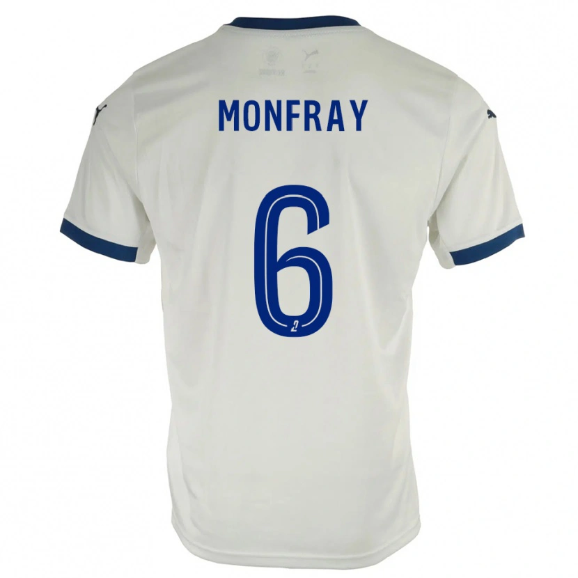 Danxen Women Adrien Monfray #6 White Blue Away Jersey 2025/26 T-Shirt