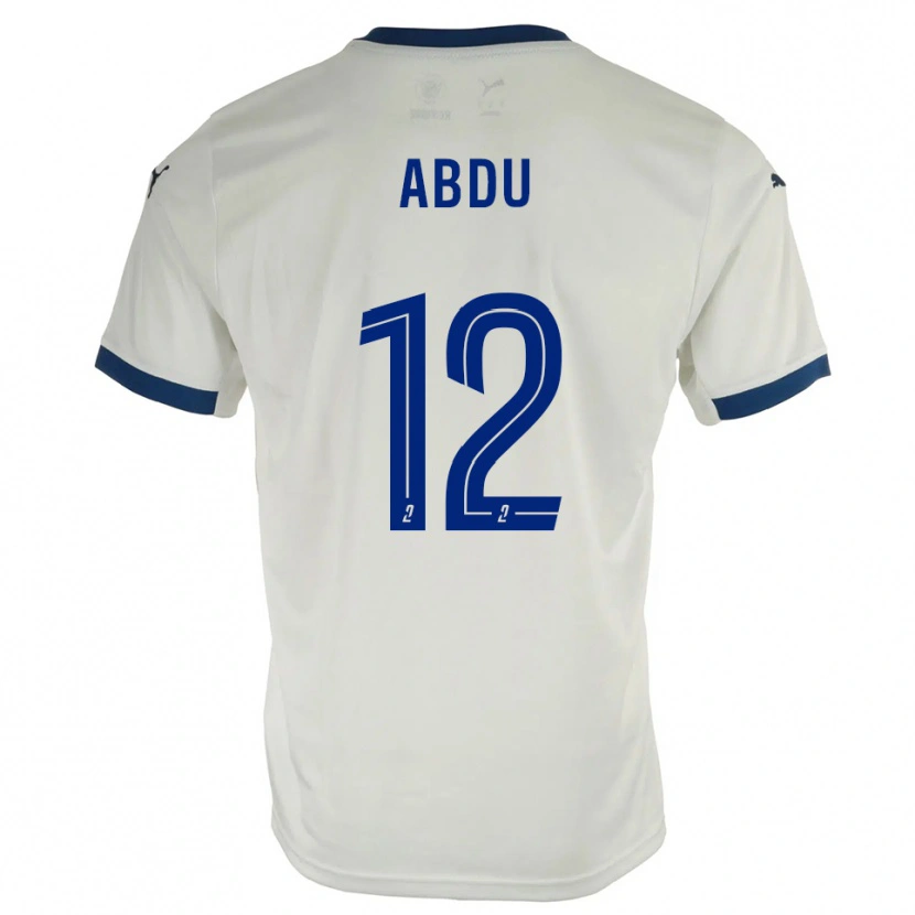 Danxen Women Abdu Conté #12 White Blue Away Jersey 2025/26 T-Shirt