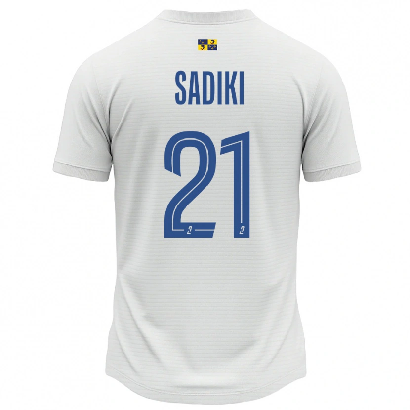 Danxen Women Nehla Sadiki #21 White Blue Away Jersey 2025/26 T-Shirt