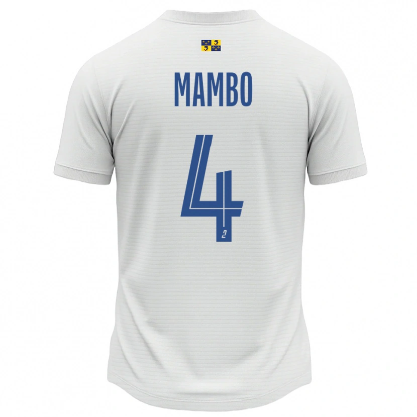 Danxen Women Stone Mambo #4 White Blue Away Jersey 2025/26 T-Shirt