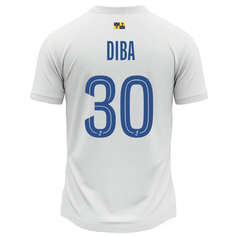 Danxen Women Samba Diba #30 White Blue Away Jersey 2025/26 T-Shirt