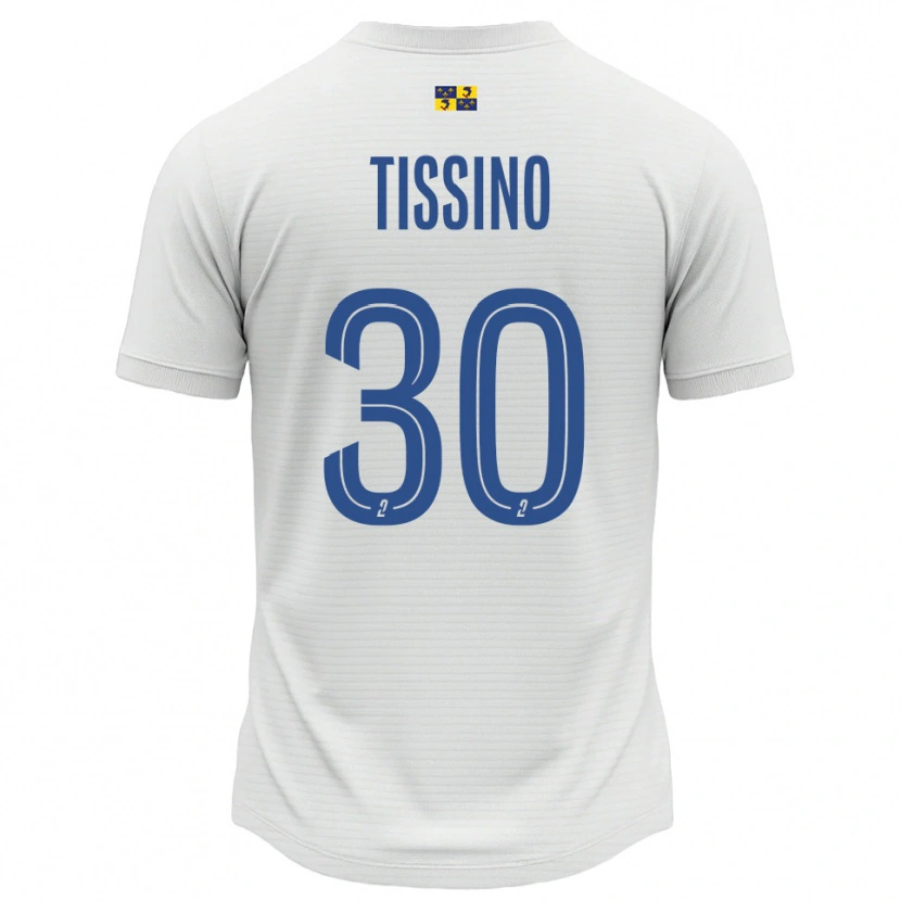 Danxen Women Julie Tissino #30 White Blue Away Jersey 2025/26 T-Shirt