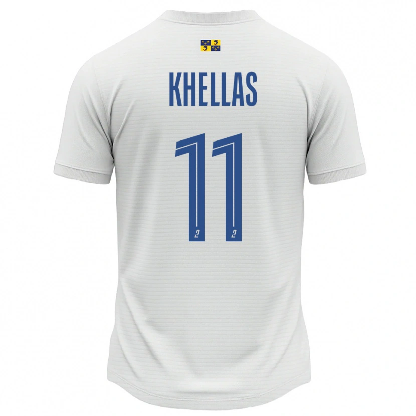 Danxen Women Armelle Khellas #11 White Blue Away Jersey 2025/26 T-Shirt