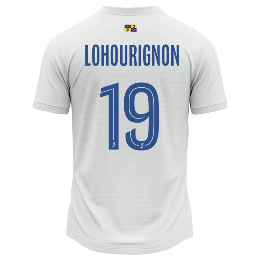 Danxen Women Ndeye Lohourignon #19 White Blue Away Jersey 2025/26 T-Shirt