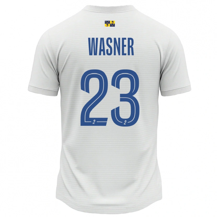 Danxen Women Ophélie Wasner #23 White Blue Away Jersey 2025/26 T-Shirt