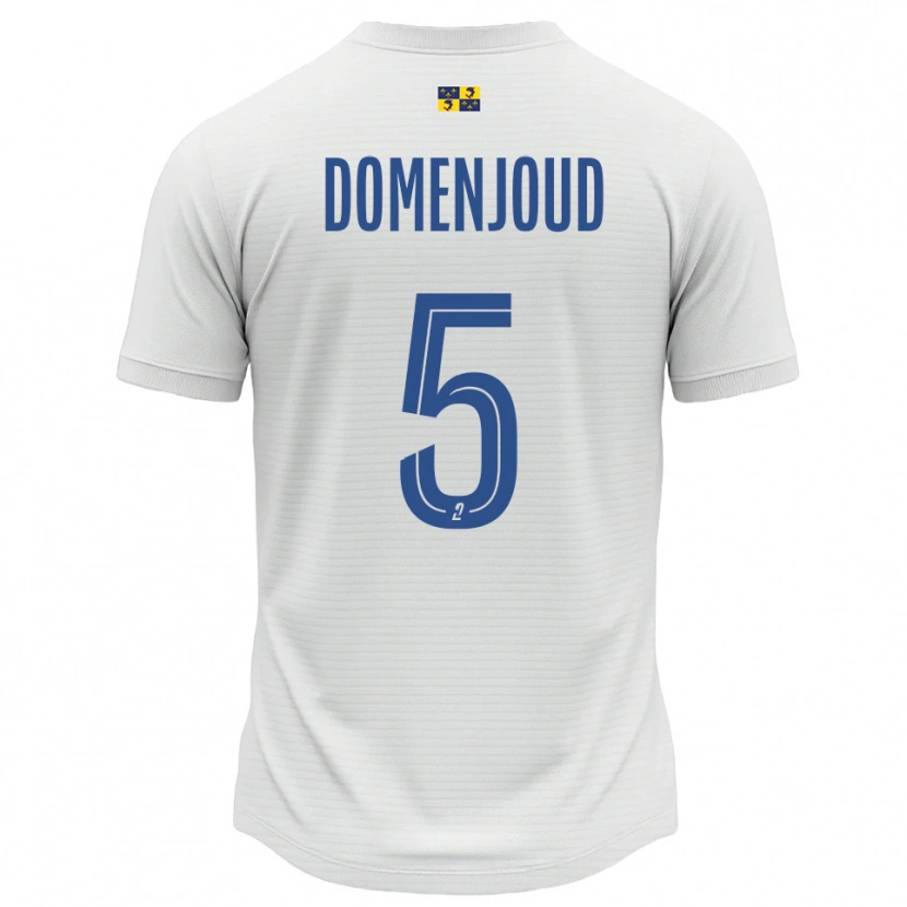 Danxen Women Elsa Domenjoud #5 White Blue Away Jersey 2025/26 T-Shirt