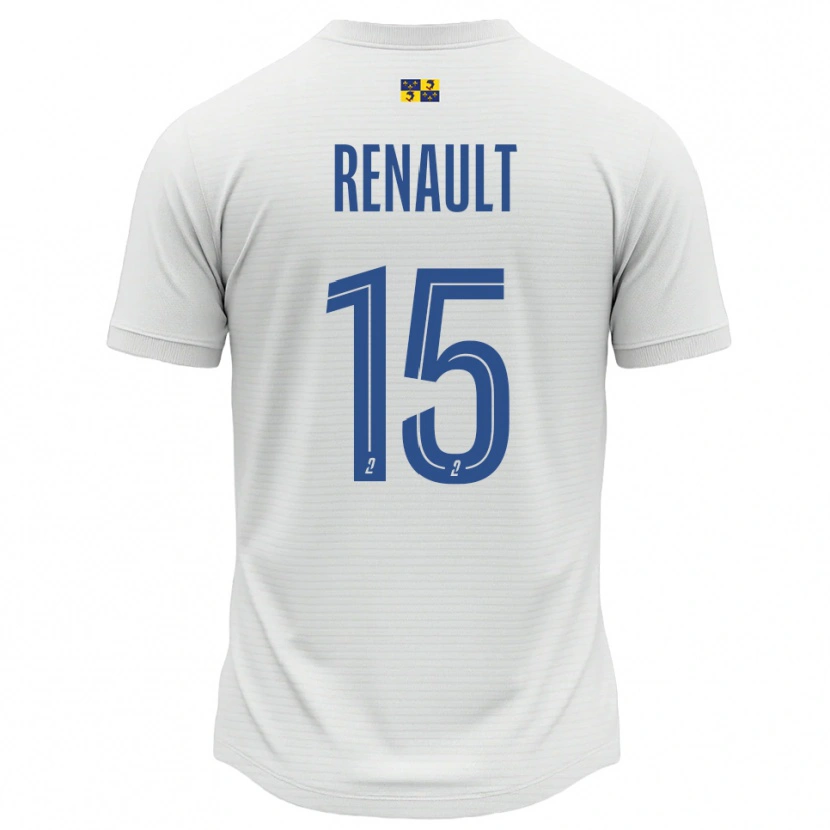 Danxen Women Sylvie Renault #15 White Blue Away Jersey 2025/26 T-Shirt