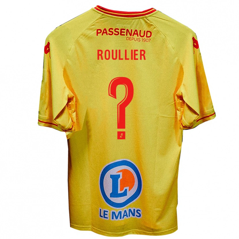 Danxen Women Alec Roullier #0 Yellow Away Jersey 2025/26 T-Shirt