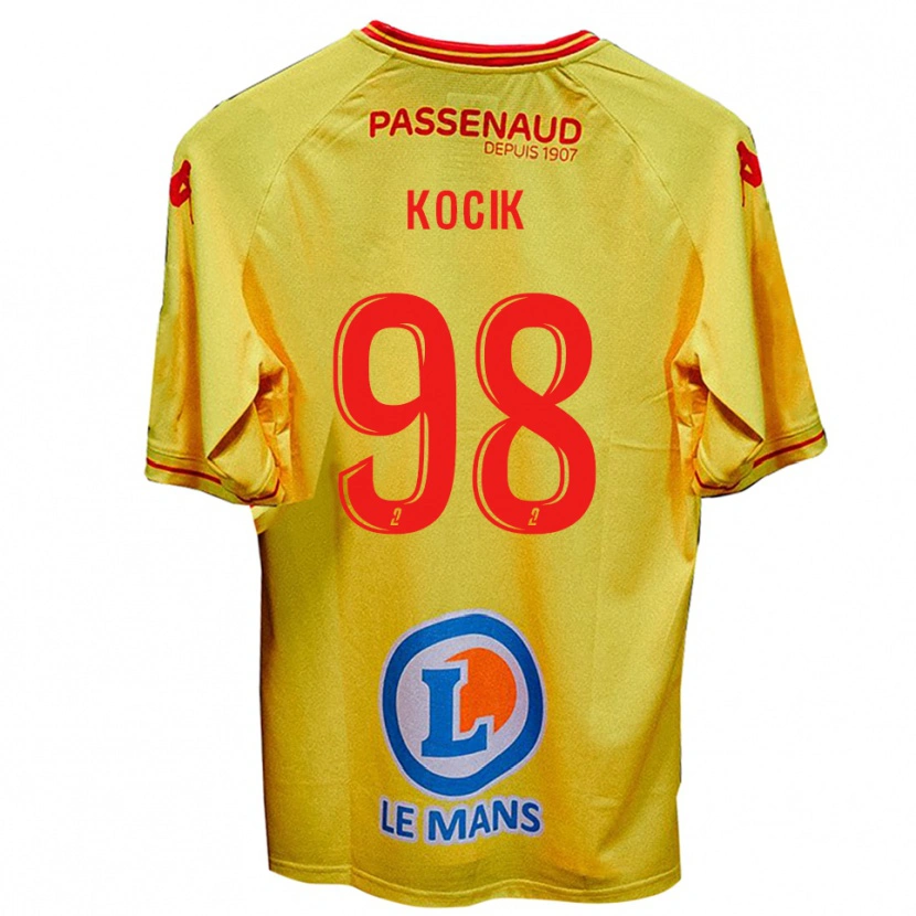 Danxen Women Nicolas Kocik #98 Yellow Away Jersey 2025/26 T-Shirt