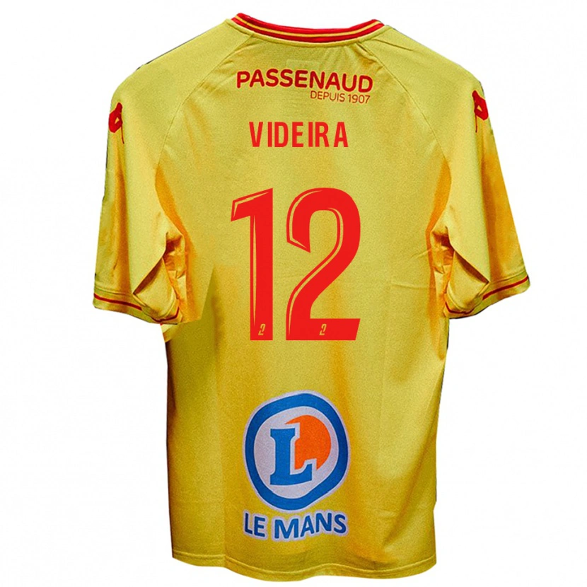 Danxen Women Lenny Videira #12 Yellow Away Jersey 2025/26 T-Shirt