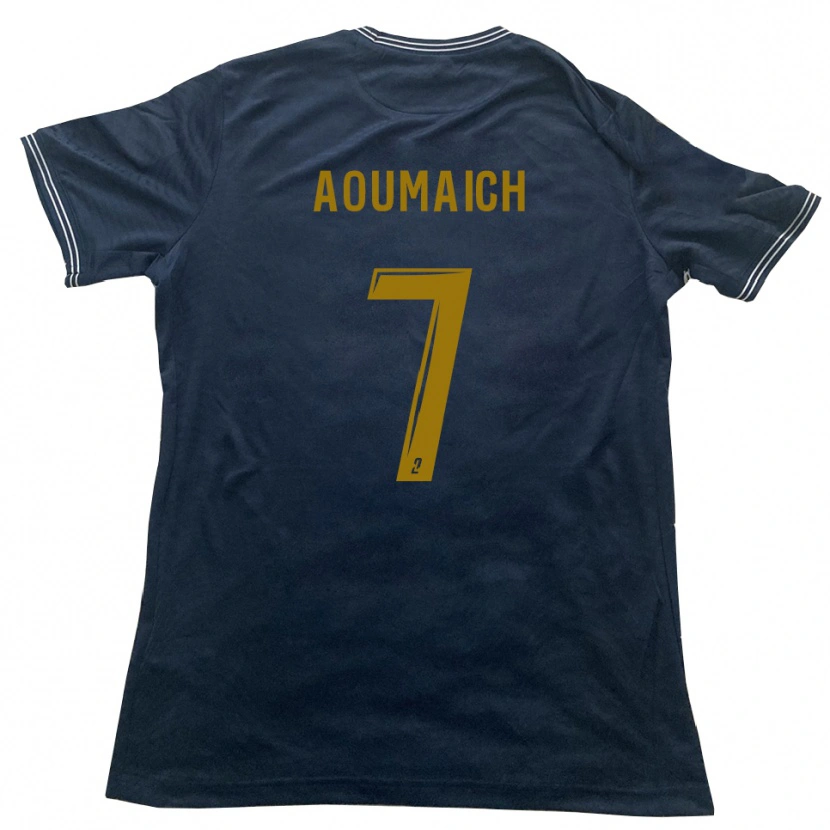 Danxen Women Ilias Aoumaich #7 Navy Gold Away Jersey 2025/26 T-Shirt
