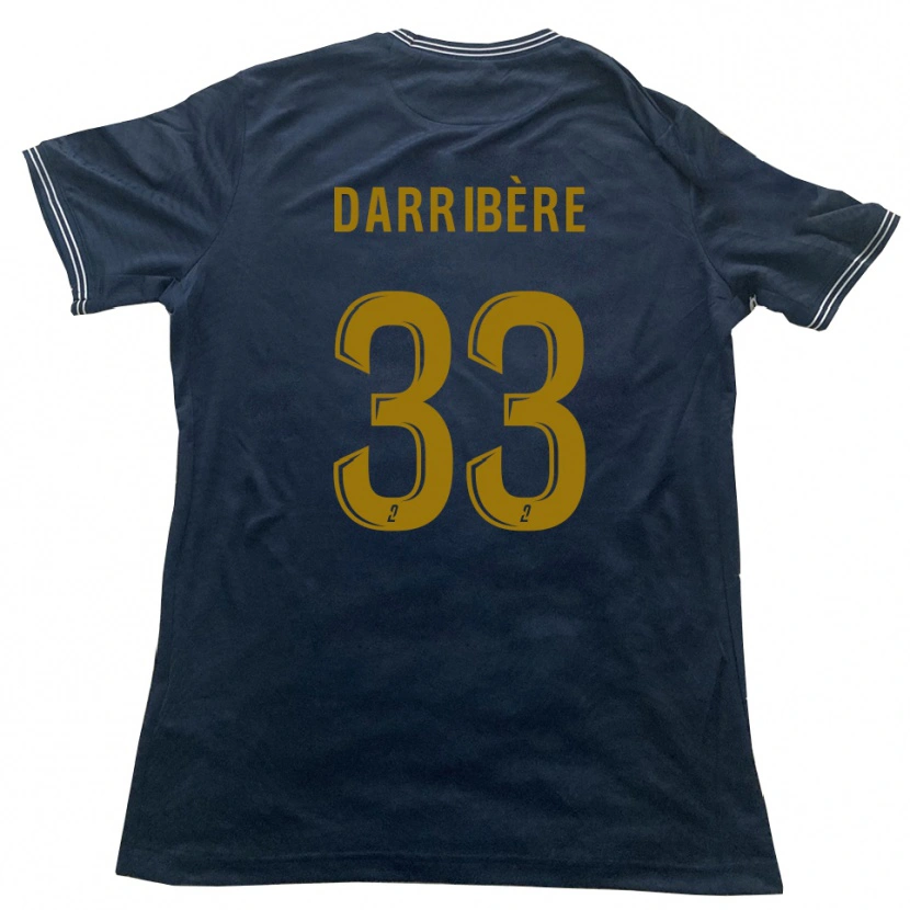 Danxen Women Clément Darribère #33 Navy Gold Away Jersey 2025/26 T-Shirt