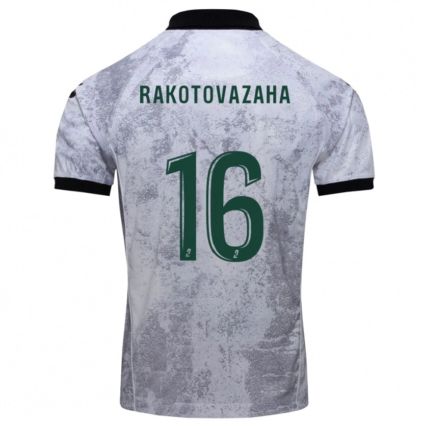 Danxen Women Allan Rakotovazaha #16 White Black Away Jersey 2025/26 T-Shirt