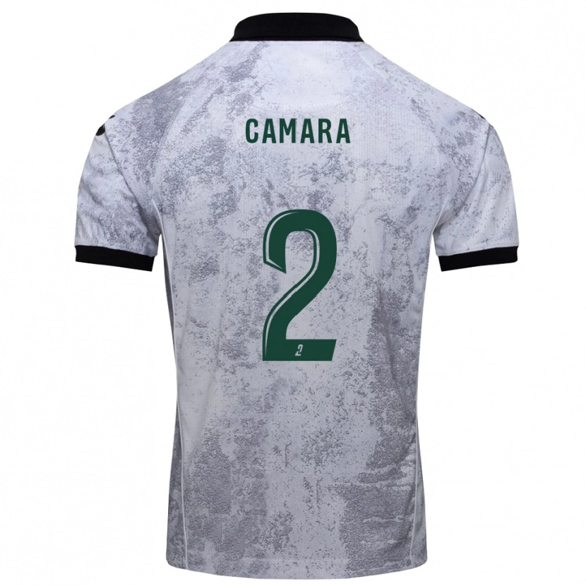 Danxen Women Diadé Camara #2 White Black Away Jersey 2025/26 T-Shirt
