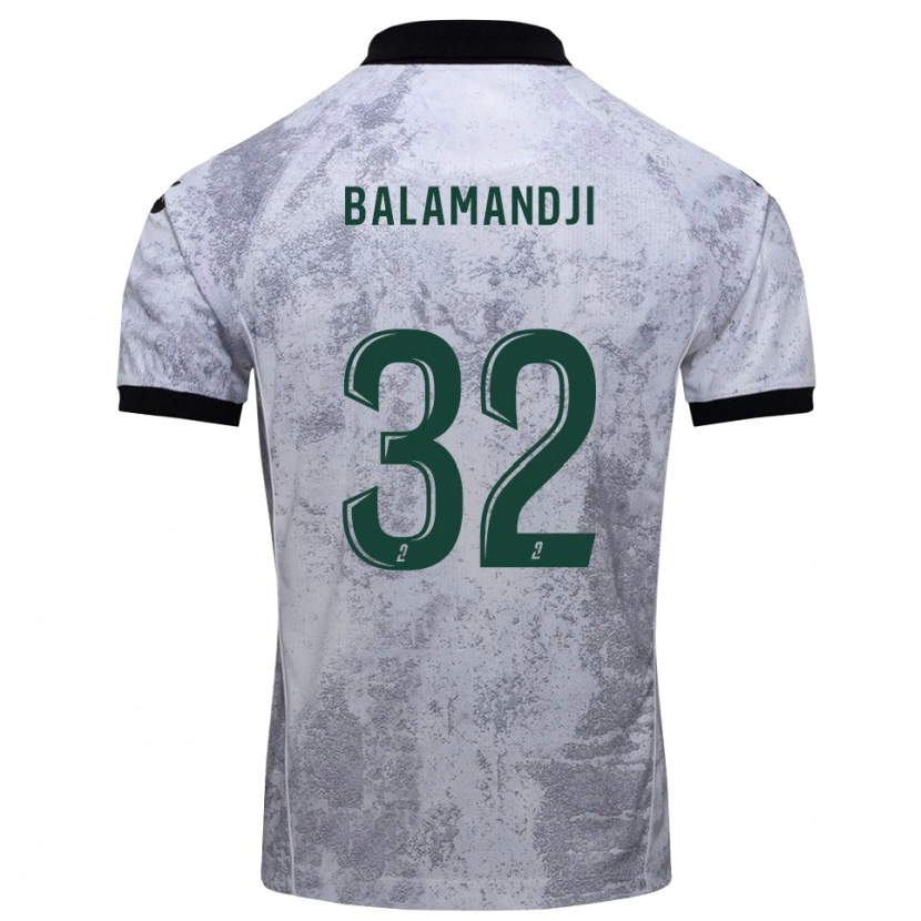 Danxen Women Kossingou Balamandji #32 White Black Away Jersey 2025/26 T-Shirt