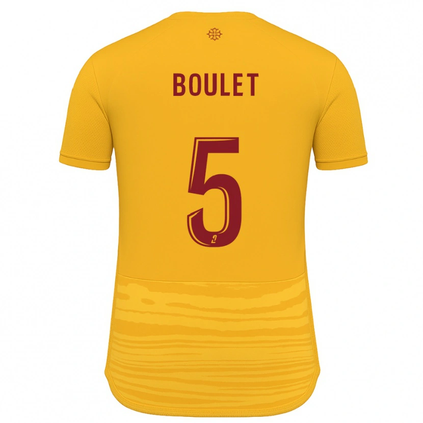 Danxen Women Lucas Boulet #5 Orange Burgundy Away Jersey 2025/26 T-Shirt