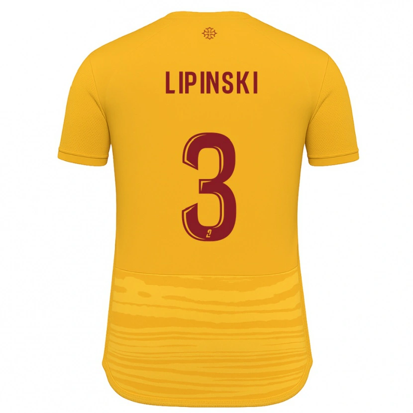 Danxen Women Raphaël Lipinski #3 Orange Burgundy Away Jersey 2025/26 T-Shirt