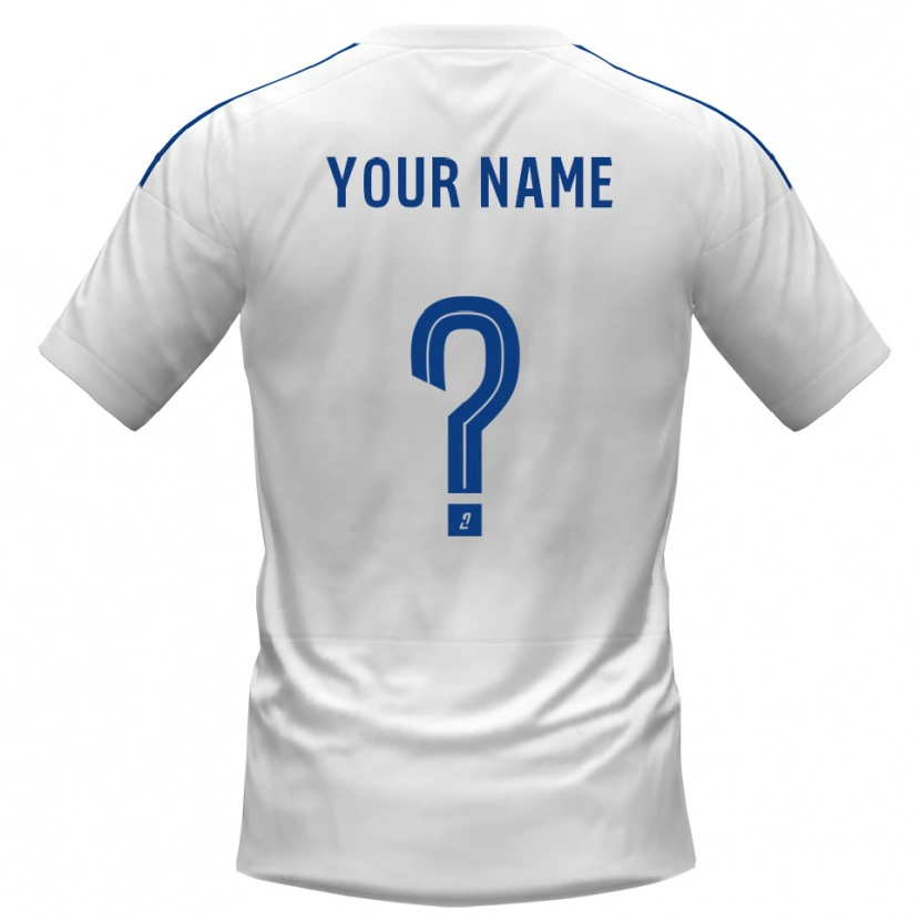 Danxen Women Your Name #0 White Blue Away Jersey 2025/26 T-Shirt