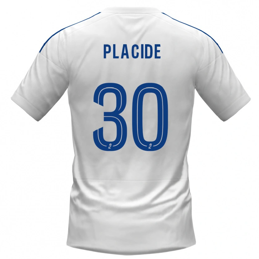 Danxen Women Johny Placide #30 White Blue Away Jersey 2025/26 T-Shirt
