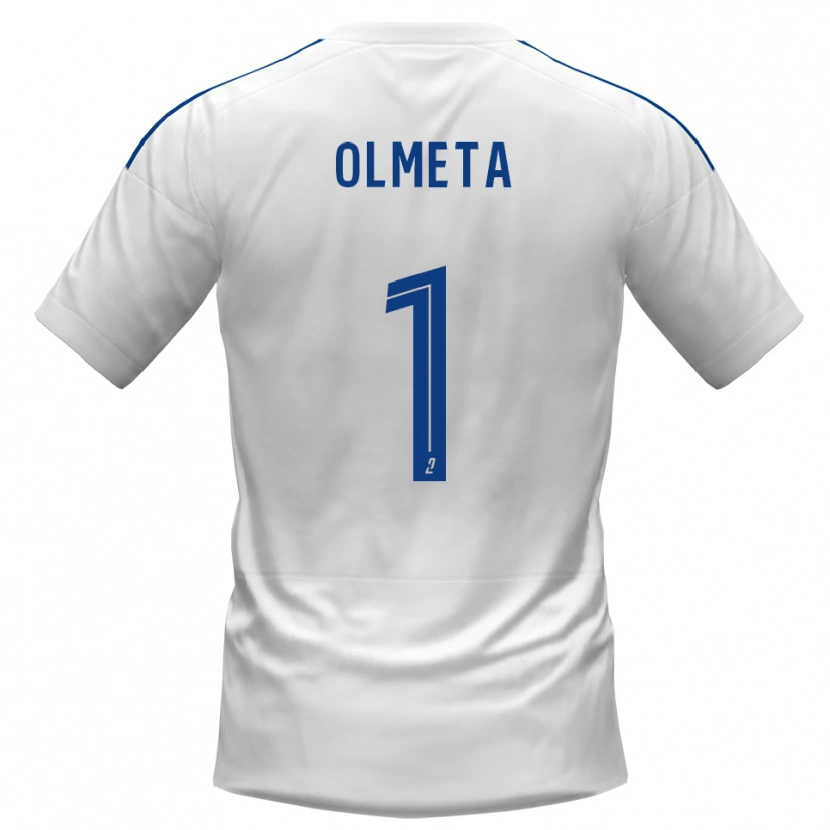 Danxen Women Lisandru Olmeta #1 White Blue Away Jersey 2025/26 T-Shirt