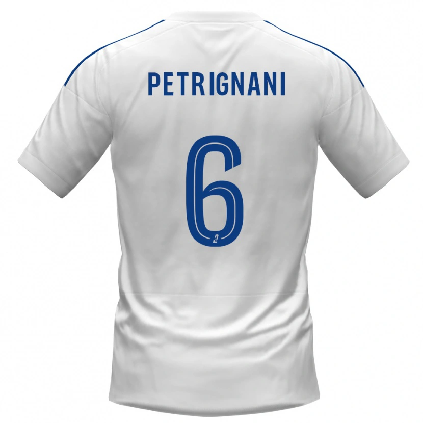 Danxen Women Matteo Petrignani #6 White Blue Away Jersey 2025/26 T-Shirt