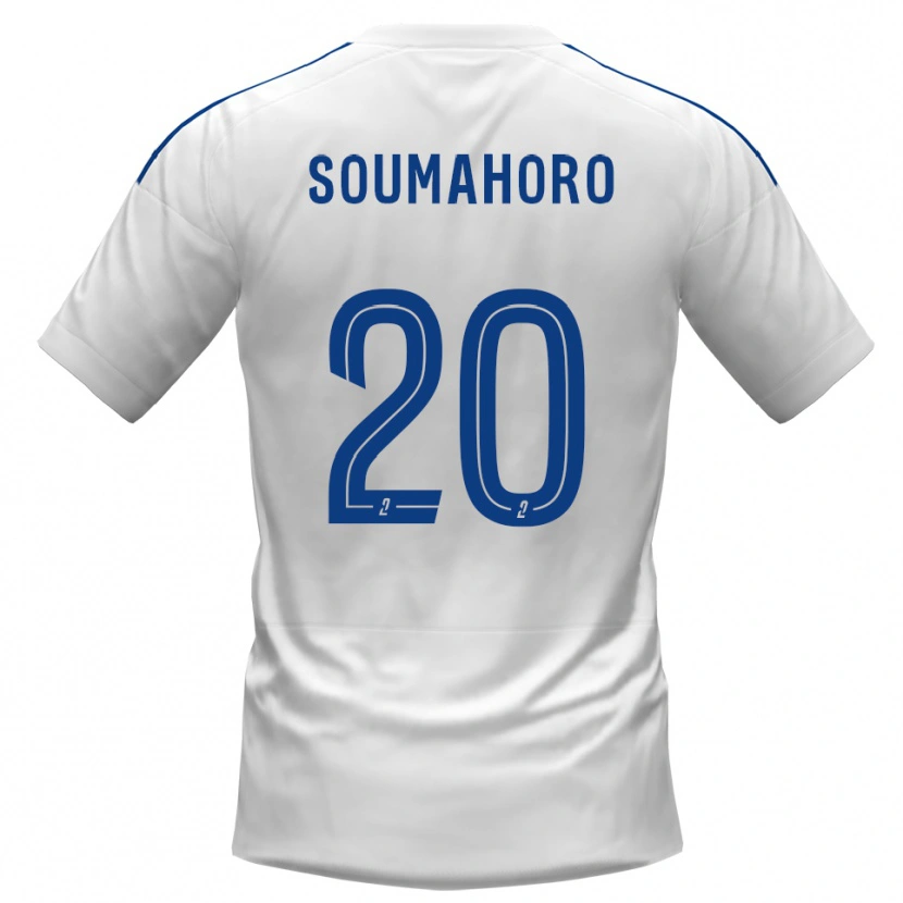 Danxen Women Mamadou Soumahoro #20 White Blue Away Jersey 2025/26 T-Shirt