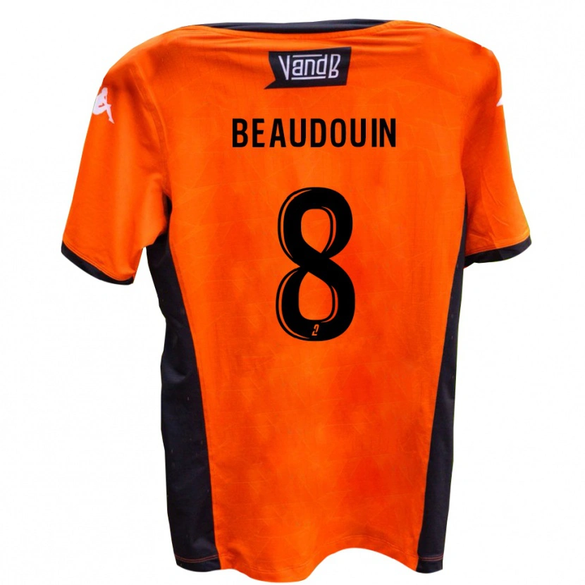Danxen Women Alessio Beaudouin #8 White Black Away Jersey 2025/26 T-Shirt