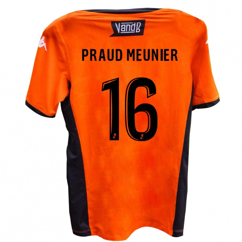 Danxen Women Nolhan Praud Meunier #16 White Black Away Jersey 2025/26 T-Shirt