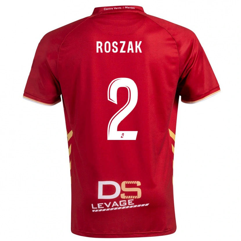 Danxen Women Dimitri Roszak #2 Burgundy Gold Away Jersey 2025/26 T-Shirt
