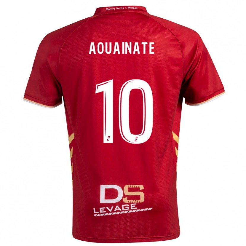 Danxen Women Aymane Aouainate #10 Burgundy Gold Away Jersey 2025/26 T-Shirt