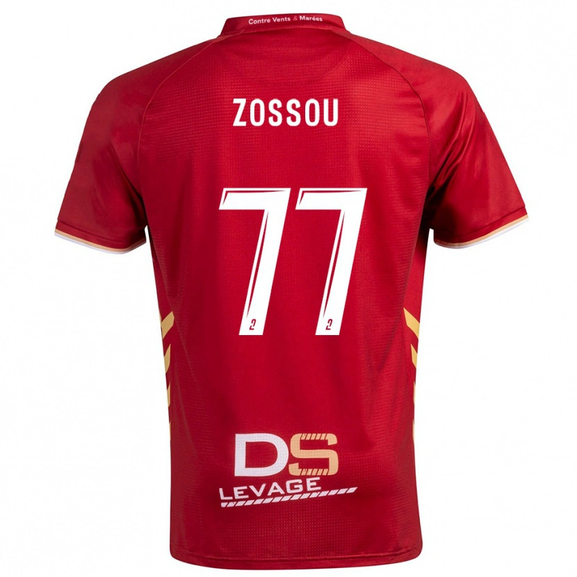 Danxen Women Aristide Zossou #77 Burgundy Gold Away Jersey 2025/26 T-Shirt