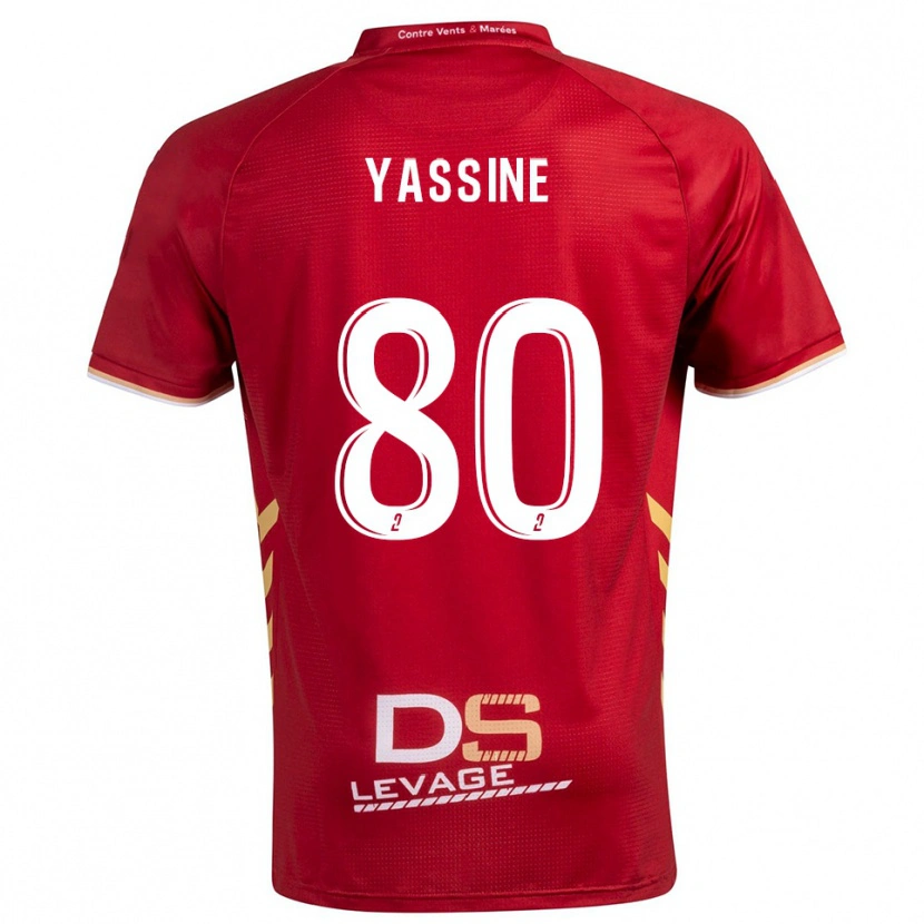 Danxen Women Gessime Yassine #80 Burgundy Gold Away Jersey 2025/26 T-Shirt